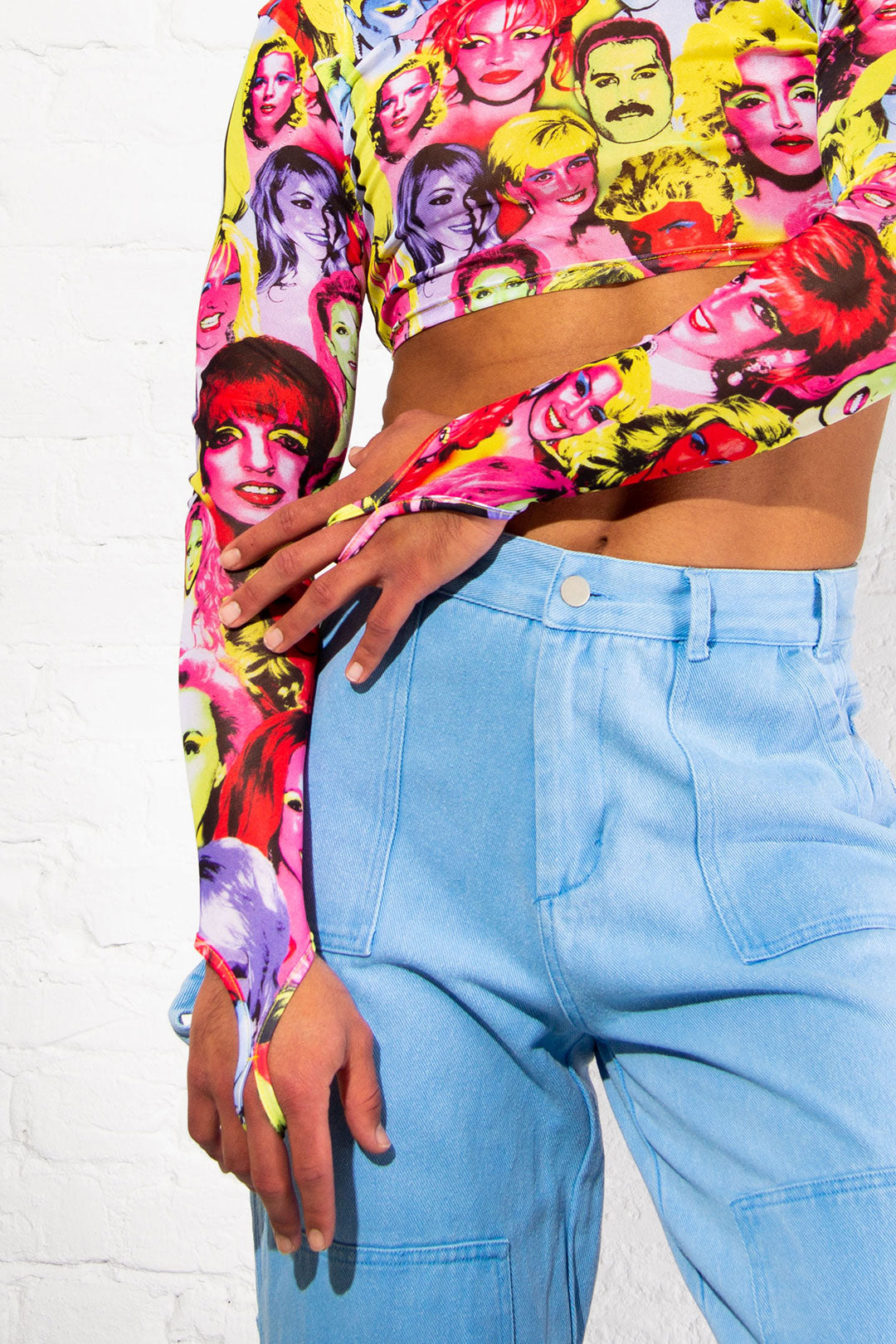 Icons Crop Top