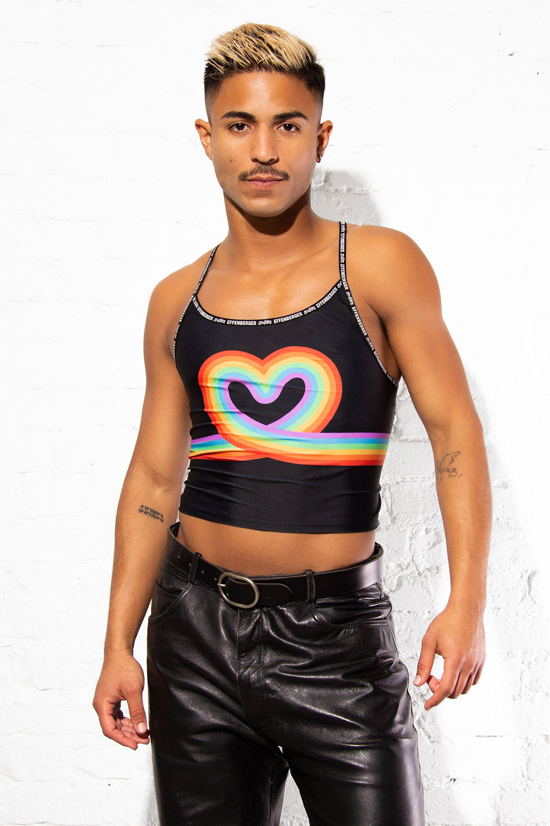 RAINBOW HEART TOP