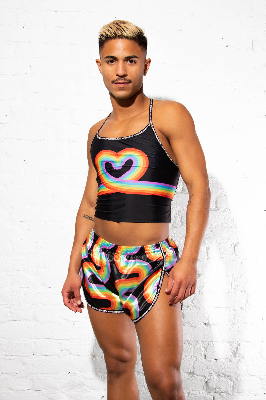 RAINBOW HEART TOP